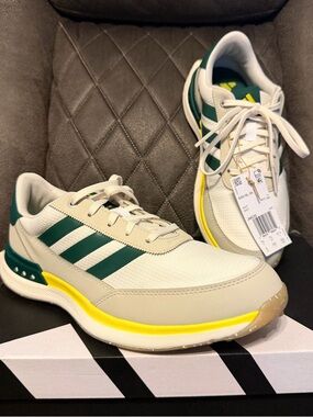 NEW Adidas S2G 24 Men's Golf Shoes Spikeless Size 8 White Green JI4030